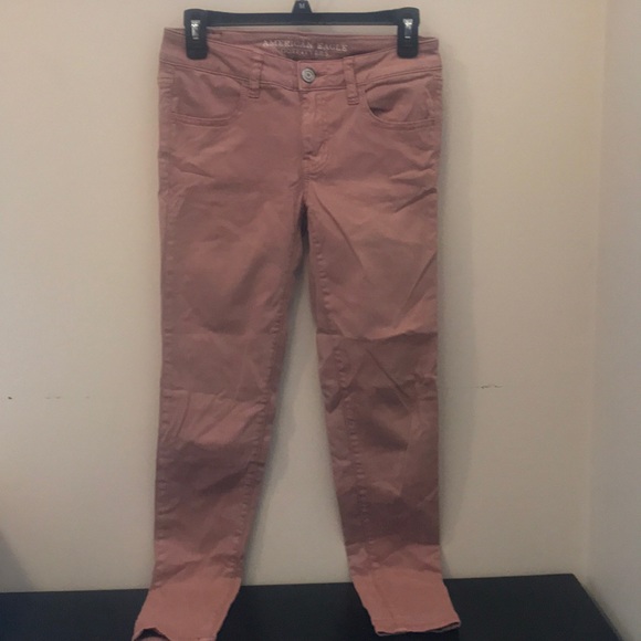 American Eagle Super Stretch Rose Pink Jeggings - Picture 3 of 6
